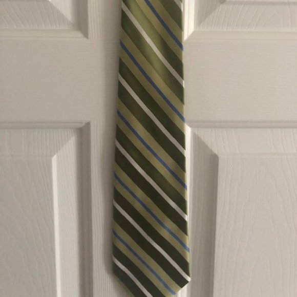 Eagle Green stripped tie - Picture 1 of 2